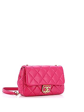 Chanel Quilt Metal Edge CC Flap Bag Quilted Lambskin Small (view 2)