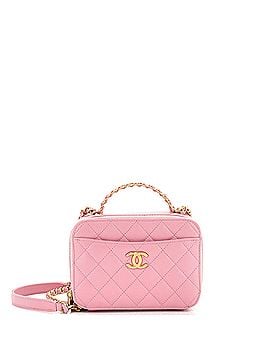 Chanel Pick Me Up Logo Handle Vanity Case Quilted Caviar Mini (view 1)