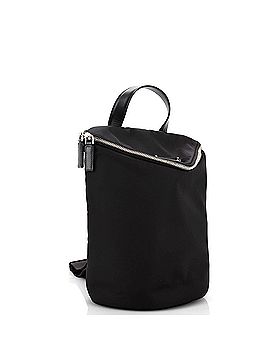 Prada Triangle Zip Sling Backpack Re-Nylon with Leather (view 2)