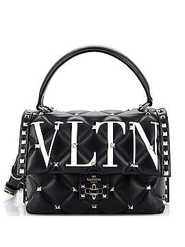 Valentino Garavani VLTN Candystud Top Handle Bag Printed Leather Medium (view 1)