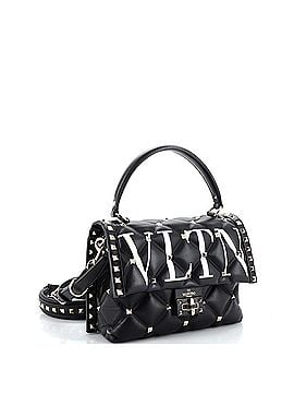 Valentino Garavani VLTN Candystud Top Handle Bag Printed Leather Medium (view 2)