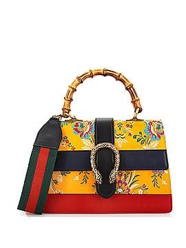 Gucci Dionysus Bamboo Top Handle Bag Floral Jacquard with Leather Medium (view 1)