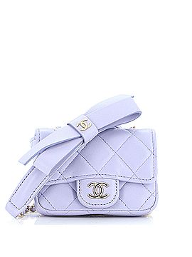 Chanel Bow Strap Classic Flap Clutch with Chain Quilted Lambskin Mini (view 1)