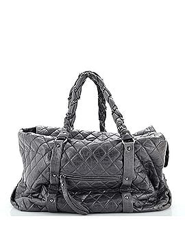 Chanel Lady Braid Shopping Tote Quilted Distressed Lambskin XL (view 1)