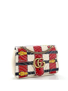 Gucci GG Marmont Flap Bag Trompe L'Oeil Matelasse Leather Medium (view 2)