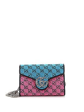 Gucci GG Marmont Chain Wallet Diagonal Quilted GG Canvas Mini (view 1)