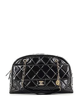 Chanel CC No. 5 Medallion Flap Chain Bowler Bag Quilted Patent Large (view 1)