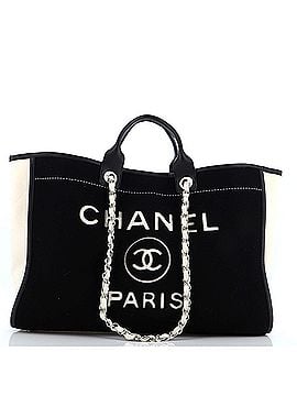 Chanel Deauville Tote Wool Felt Large (view 1)