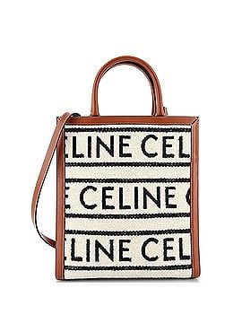Céline Vertical Cabas Tote Logo All Over Textile Small (view 1)