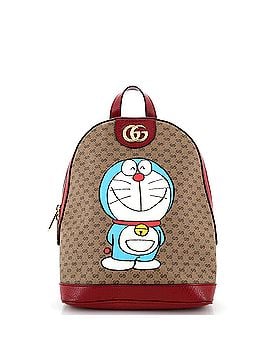 Gucci Doraemon Zip Backpack Printed Mini GG Coated Canvas (view 1)