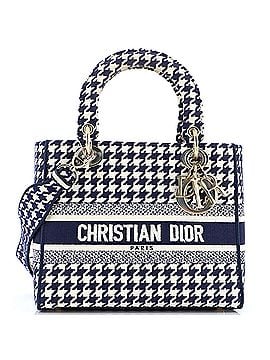 Christian Dior Lady D-Lite Bag Houndstooth Canvas Medium (view 1)