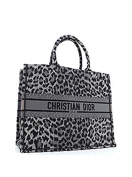 Christian Dior Book Tote Mizza Embroidered Canvas Large (view 2)