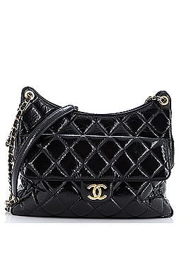 Chanel Wavy CC Hobo Quilted Crumpled Calfskin Large (view 1)