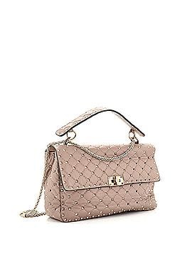 Valentino Garavani Rockstud Spike Flap Bag Quilted Leather Large (view 2)