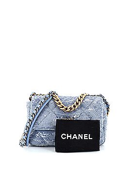 Chanel 19 Flap Bag Quilted Sequins Medium (view 2)