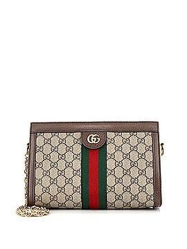 Gucci Ophidia Chain Shoulder Bag GG Coated Canvas Small (view 1)