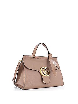 Gucci Pearly GG Marmont Top Handle Bag Leather Small (view 2)