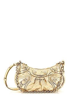 Balenciaga Le Cagole Giant Studs Shoulder Bag Leather with Crystals Mini (view 1)