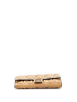Fendi Baguette Continental Wallet Zucca Embossed Leather (view 2)