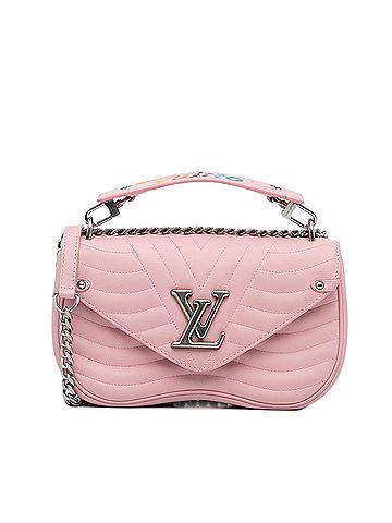 Louis Vuitton 100 Leather Pink New Wave Chain Bag MM One Size