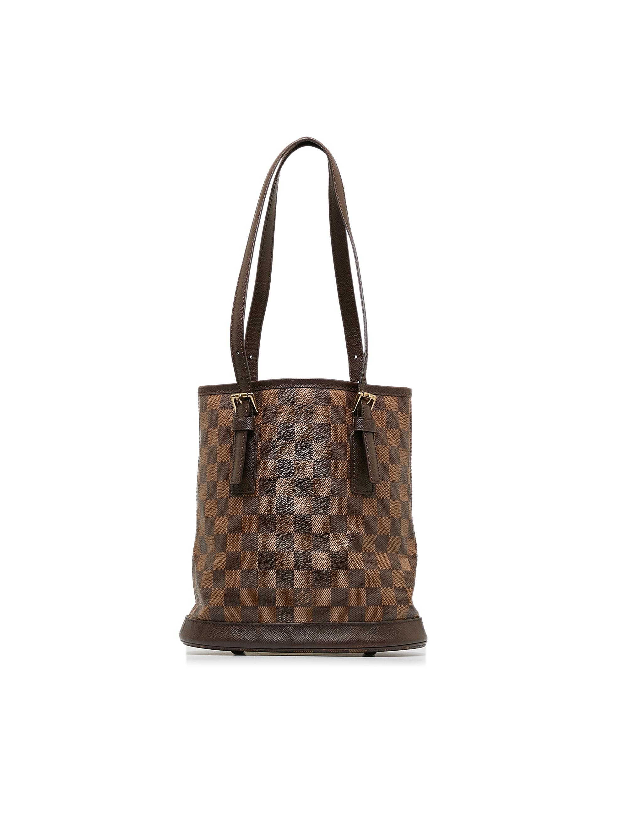 Louis Vuitton 100 Coated Canvas Brown Damier Ebene Marais One