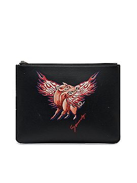 Givenchy Zodiac Printed Leather Clutch Bag (view 1)