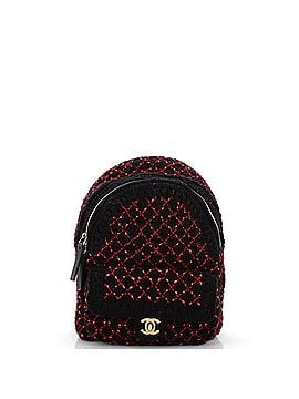 Chanel CC Pocket Backpack Knit Fabric and Leather Mini (view 1)