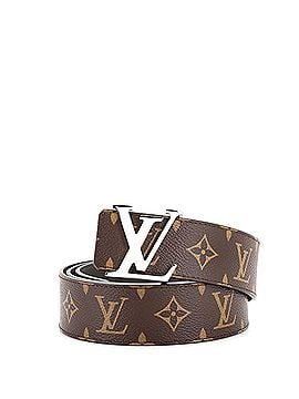 Louis Vuitton LV Initiales Reversible Belt Monogram Canvas and Leather Wide (view 1)
