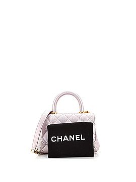 Chanel Coco Top Handle Bag Quilted Iridescent Caviar Extra Mini (view 2)