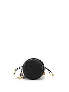 Chanel Medallion Charms Drawstring Bucket Bag Quilted Caviar Mini (view 2)