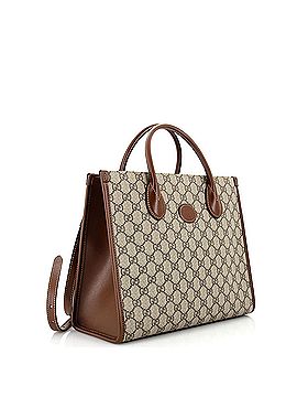 Gucci Structured Top Handle Open Tote GG Coated Canvas Small (view 2)