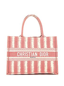 Christian Dior Book Tote Bayadere Stripe Embroidered Canvas Medium (view 1)