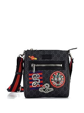 Gucci Night Courrier Zip Messenger GG Coated Canvas with Applique Small (view 1)