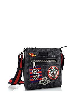 Gucci Night Courrier Zip Messenger GG Coated Canvas with Applique Small (view 2)