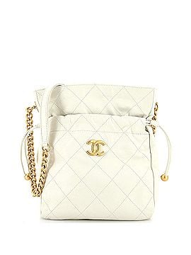 Chanel CC Drawstring Shoulder Bag Stitched Lambskin Small (view 1)