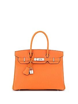 Hermès Birkin Handbag Orange Epsom with Palladium Hardware 30 (view 1)