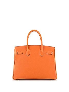 Hermès Birkin Handbag Orange Epsom with Palladium Hardware 30 (view 2)