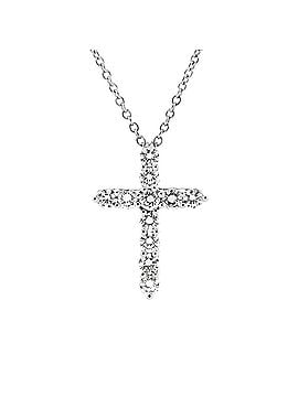 Tiffany & Co. Cross Pendant Necklace Platinum and Diamonds Small (view 1)