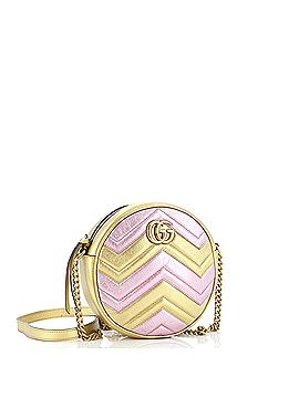 Gucci GG Marmont Round Shoulder Bag Matelasse Leather Mini (view 2)