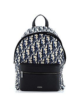 Christian Dior Front Pocket Backpack Oblique Velvet and Leather (view 1)