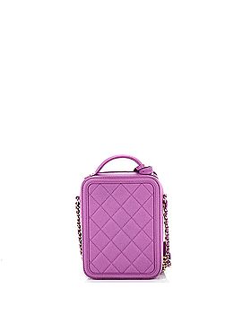 Chanel Filigree Vertical Vanity Case Quilted Caviar (view 2)