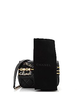Chanel Coco Clips Flap Bag Embellished Quilted Lambskin Mini (view 2)