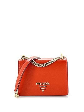 Prada Chain Flap Crossbody Bag Vernice Saffiano Leather Small (view 1)