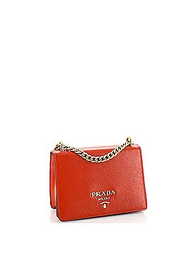 Prada Chain Flap Crossbody Bag Vernice Saffiano Leather Small (view 2)