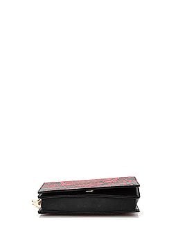 Christian Dior Heart Clover Wallet on Chain Printed Calfskin (view 2)