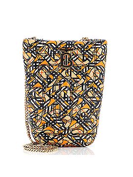 Burberry Lola Bucket Bag Printed Quilted Lambskin Micro (view 1)