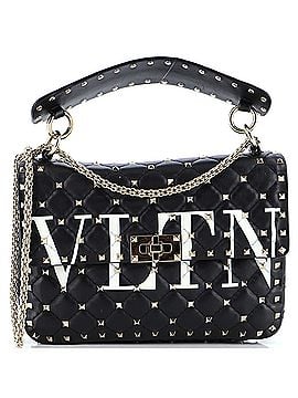 Valentino Garavani VLTN Rockstud Spike Flap Bag Quilted Leather Medium (view 1)