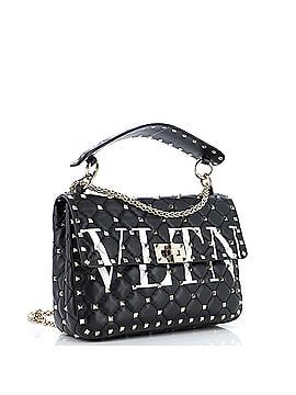 Valentino Garavani VLTN Rockstud Spike Flap Bag Quilted Leather Medium (view 2)