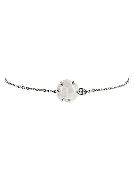 Chanel Camellia Sculpte Bracelet 18K White Gold with Agate and Diamonds (view 1)