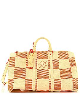 Louis Vuitton Keepall Bandouliere Bag Limited Edition Damier Raffia 50 (view 1)